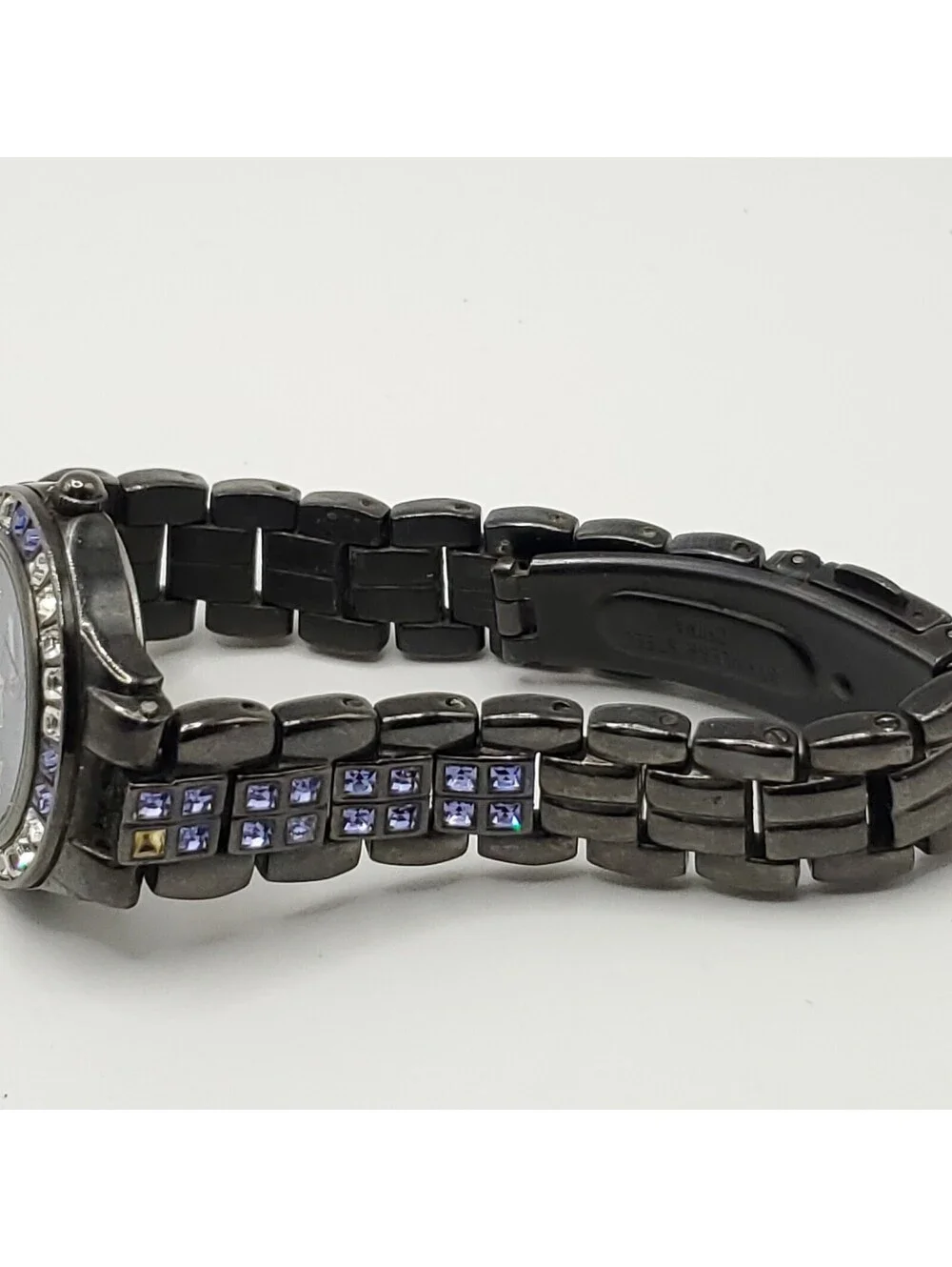 Armitron Now Purple/Black Watch Women 26mm New Battery